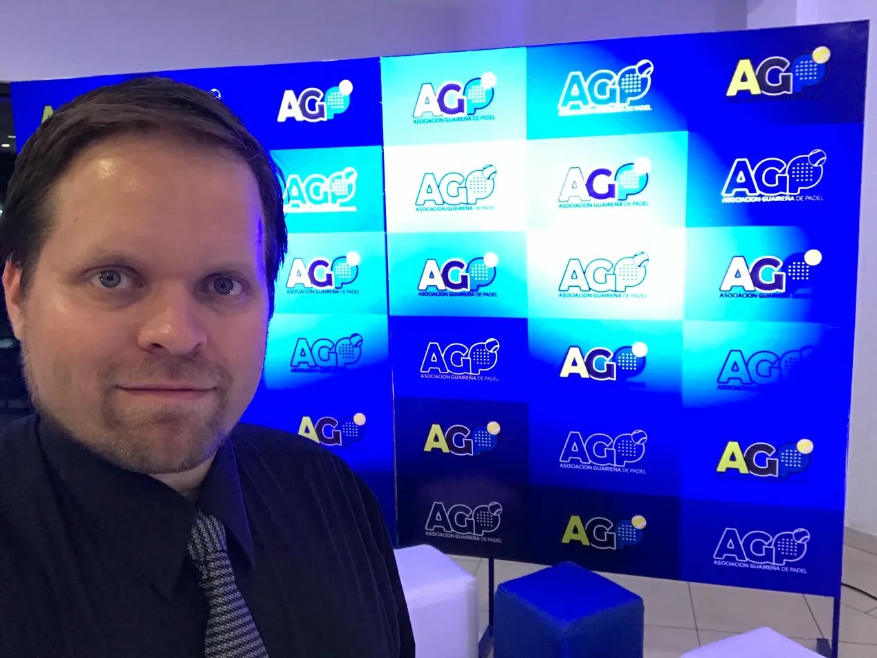 Christian in suit at AGP gala event