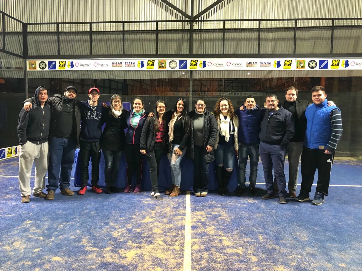 AGP organizing committee on the court